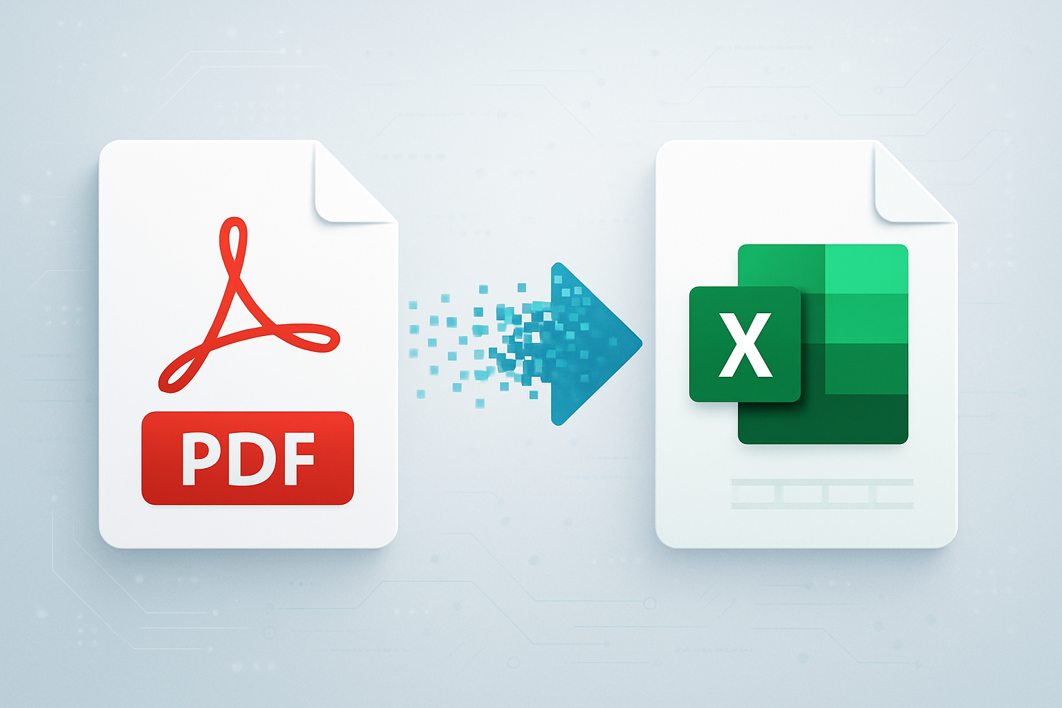 PDF to Excel